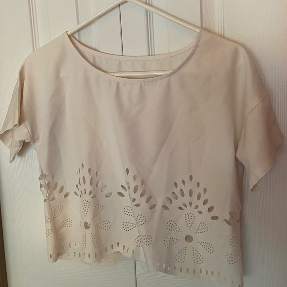 White Crop Top - Picture 2 of 2